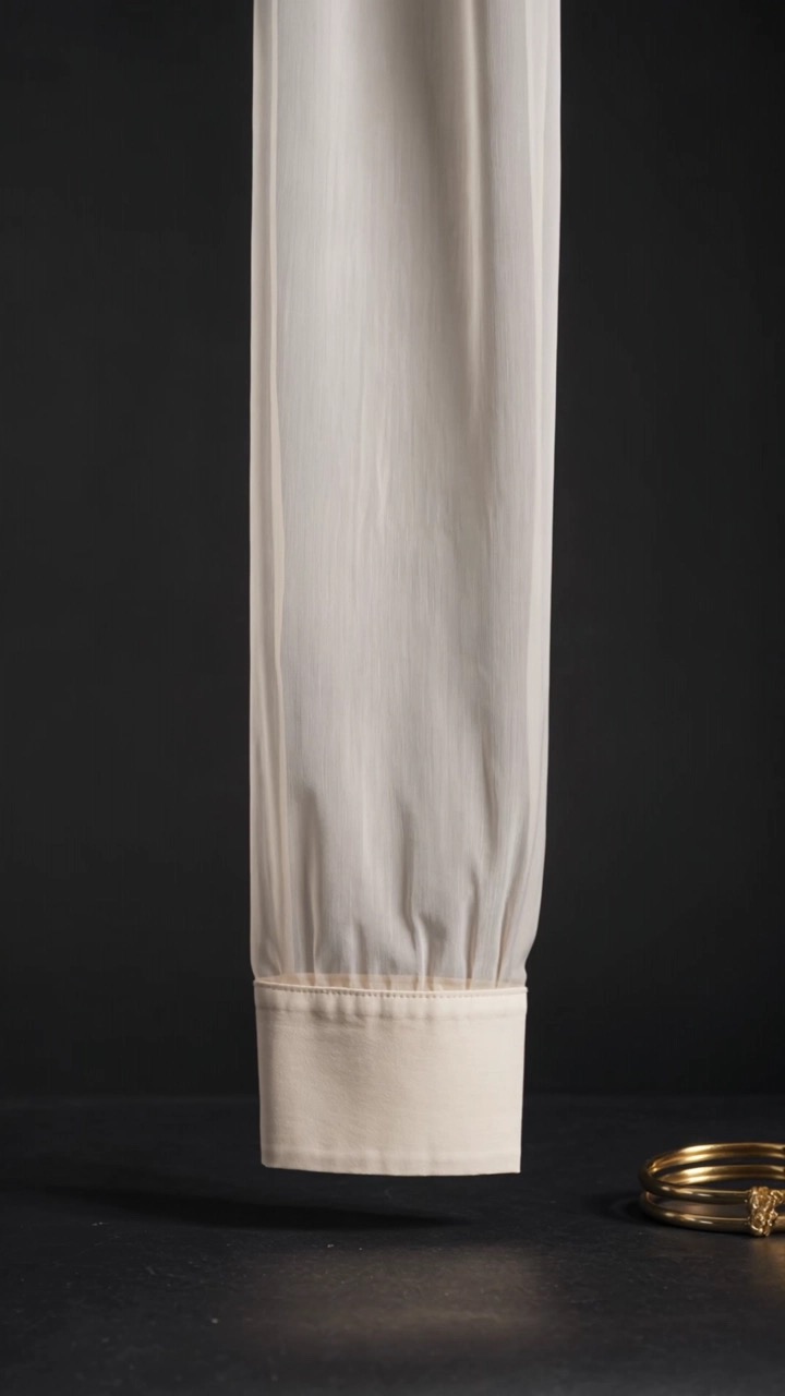 Film 02 — organza sleeve, floated