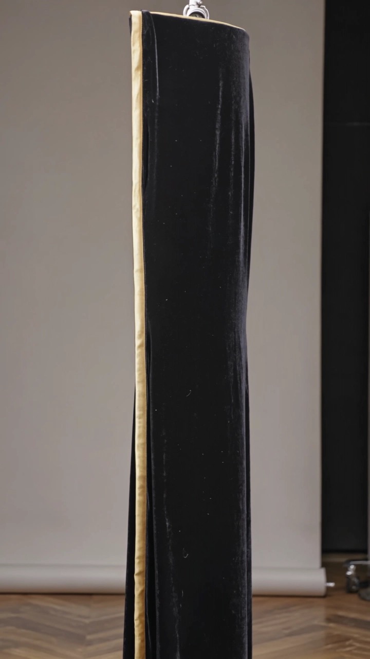 Film 04 — velvet column, side lit